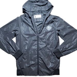 ✌️Dutch Bros Black Reflective Hooded Rain Jacket X-SMALL DB 1992 RARE